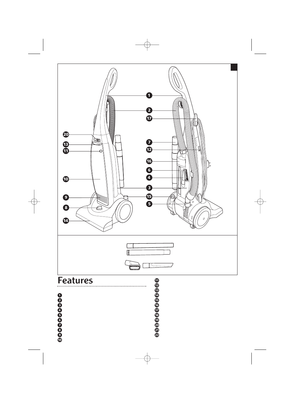 Features | Morphy Richards Ecovac vacuum cleaner User Manual | Page 3 / 8