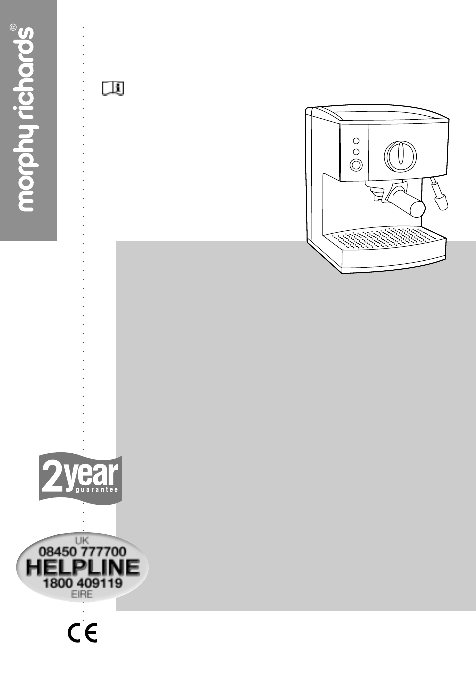 Morphy Richards espresso User Manual | 8 pages