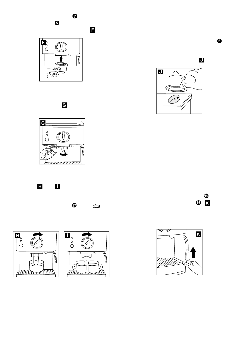 Steam function | Morphy Richards espresso User Manual | Page 5 / 8