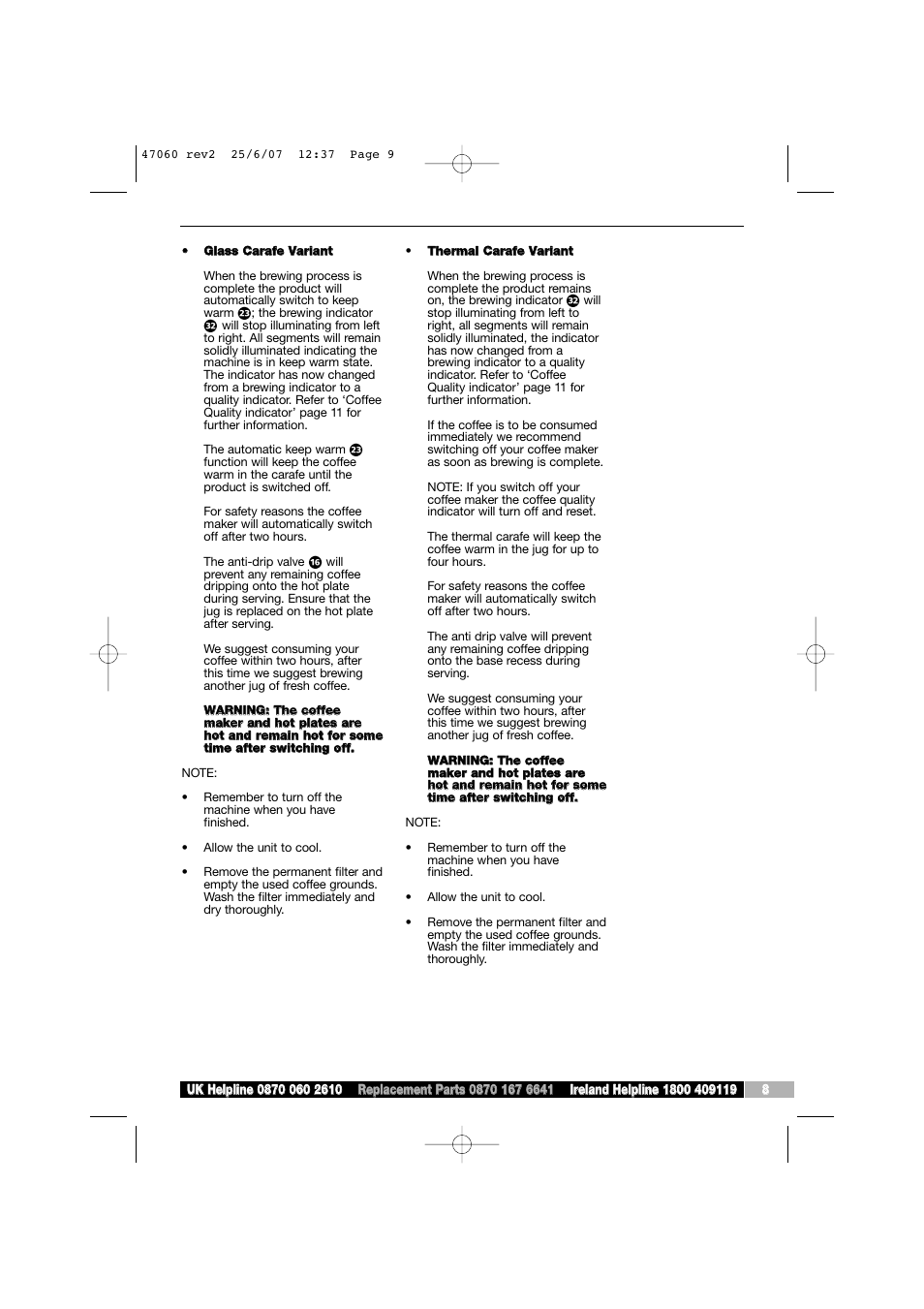 Morphy Richards 47062 User Manual | Page 9 / 16