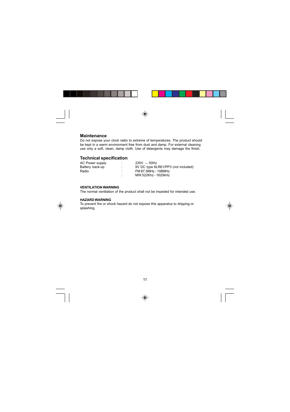 Morphy Richards 28034 User Manual | Page 11 / 12