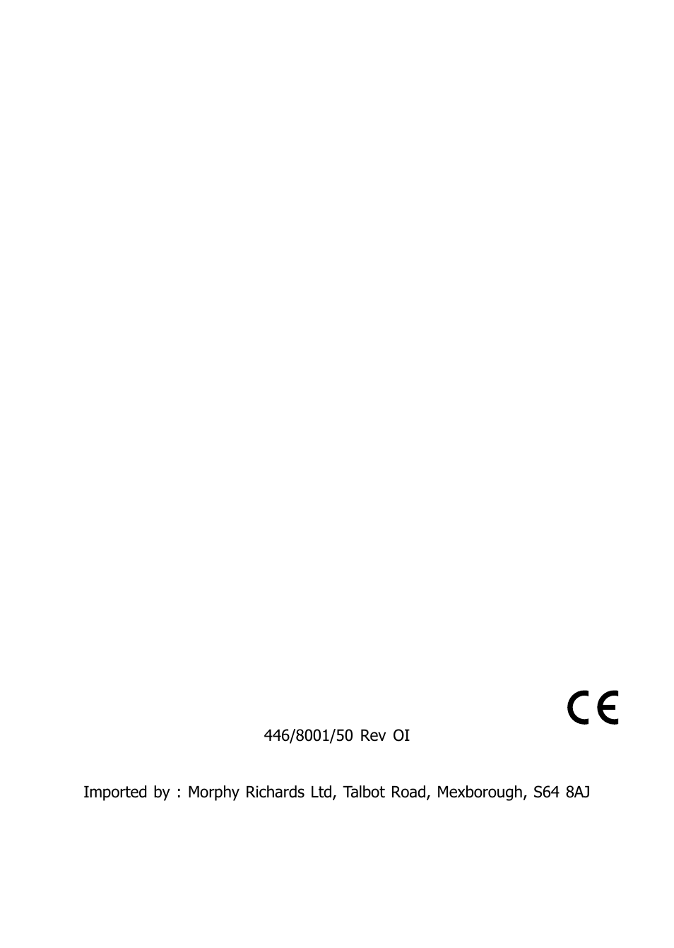 Morphy Richards 29000 User Manual | Page 16 / 16