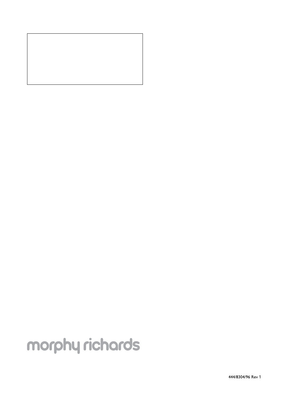 Morphy Richards 48220 User Manual | Page 32 / 32