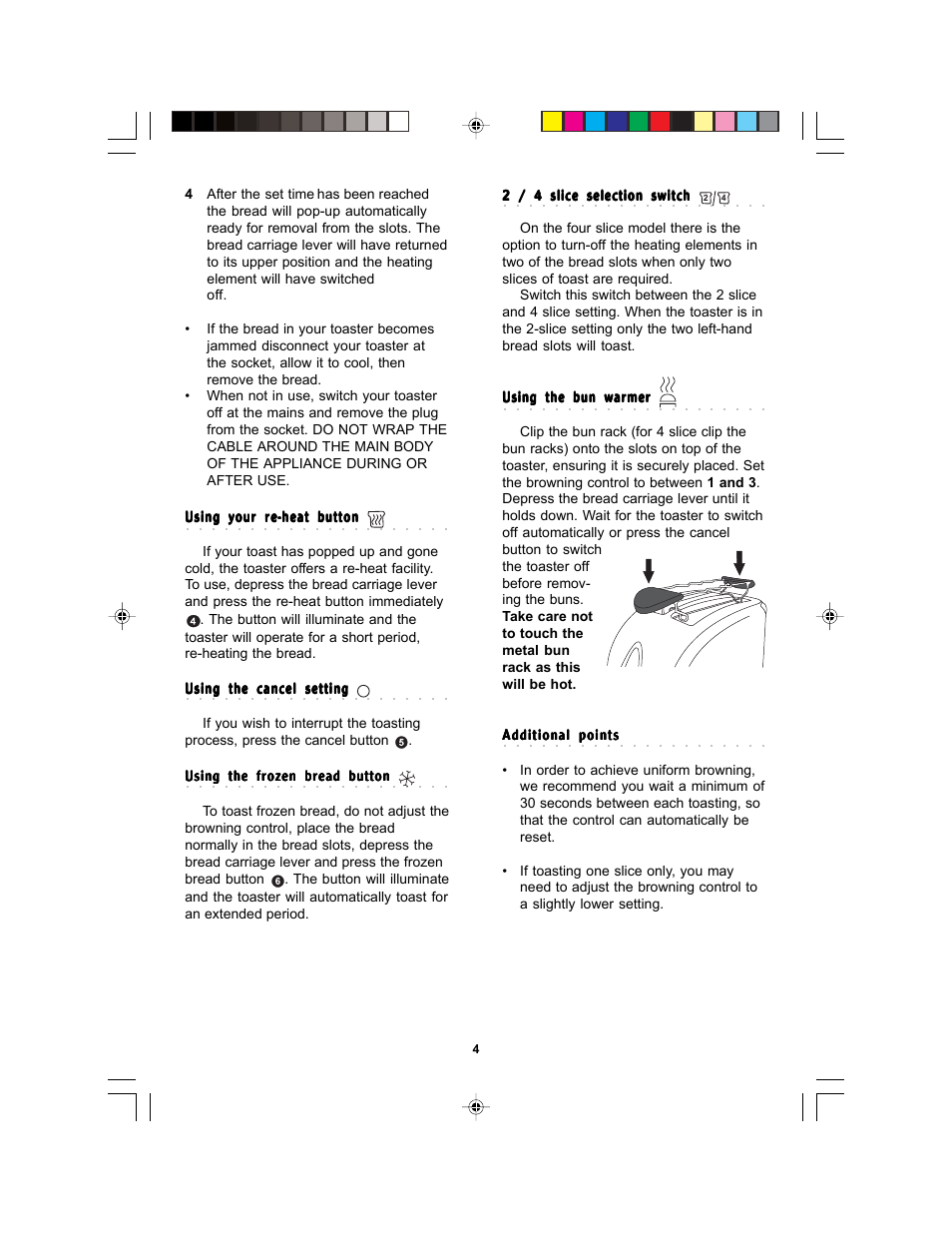 Morphy Richards contemporary User Manual | Page 4 / 6