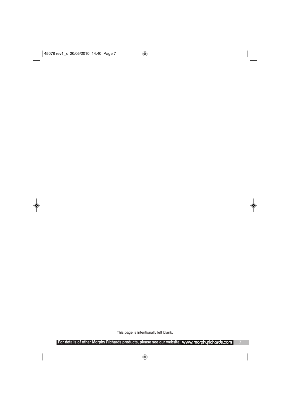 Morphy Richards DF45078 User Manual | Page 7 / 8