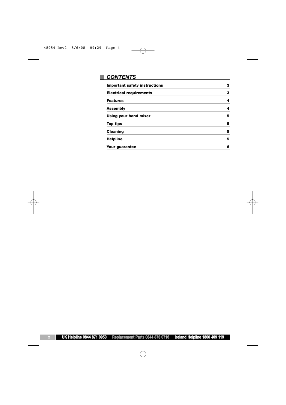 Morphy Richards 48954 User Manual | Page 4 / 6