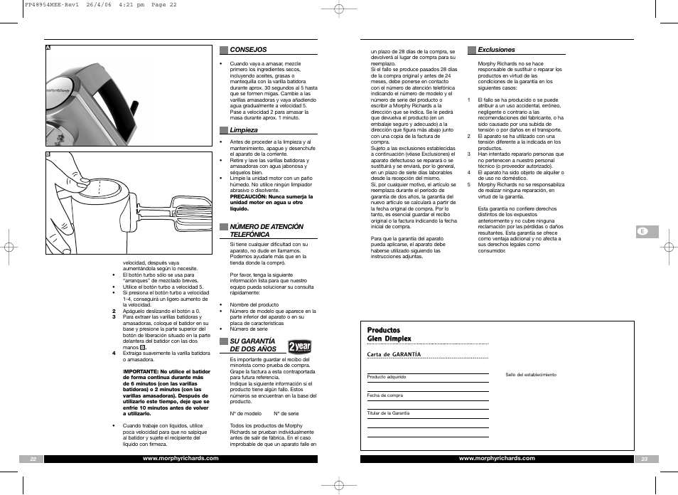 Morphy Richards FP48954MEE User Manual | Page 12 / 33