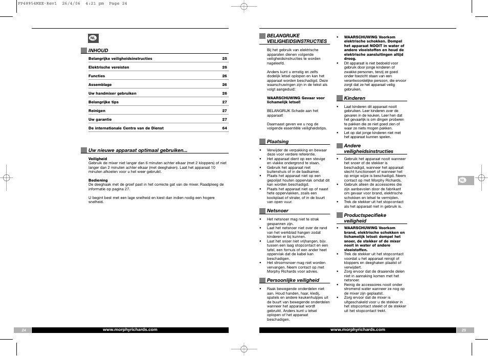 Morphy Richards FP48954MEE User Manual | Page 13 / 33
