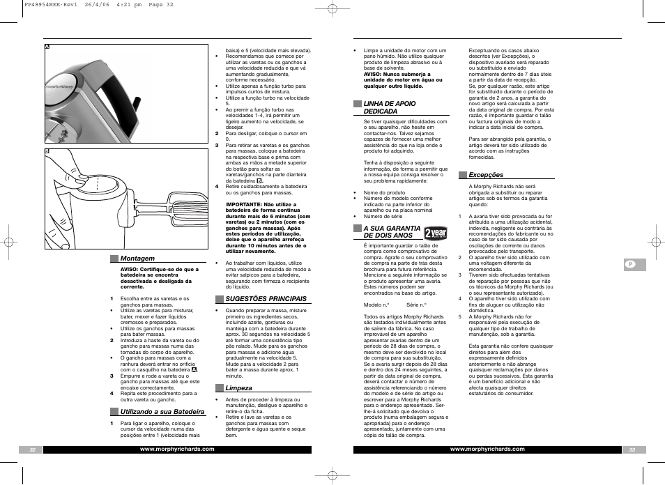 Morphy Richards FP48954MEE User Manual | Page 17 / 33