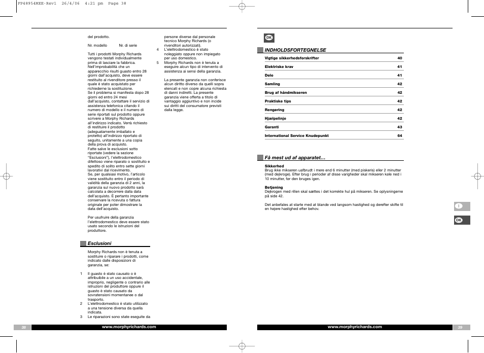 Morphy Richards FP48954MEE User Manual | Page 20 / 33