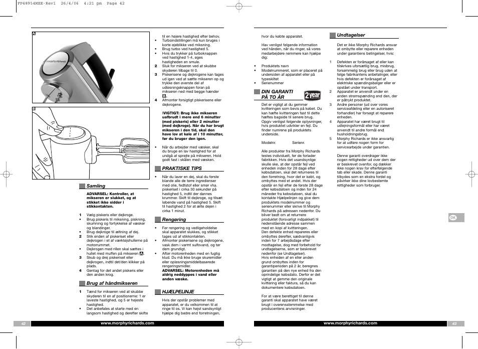 Morphy Richards FP48954MEE User Manual | Page 22 / 33