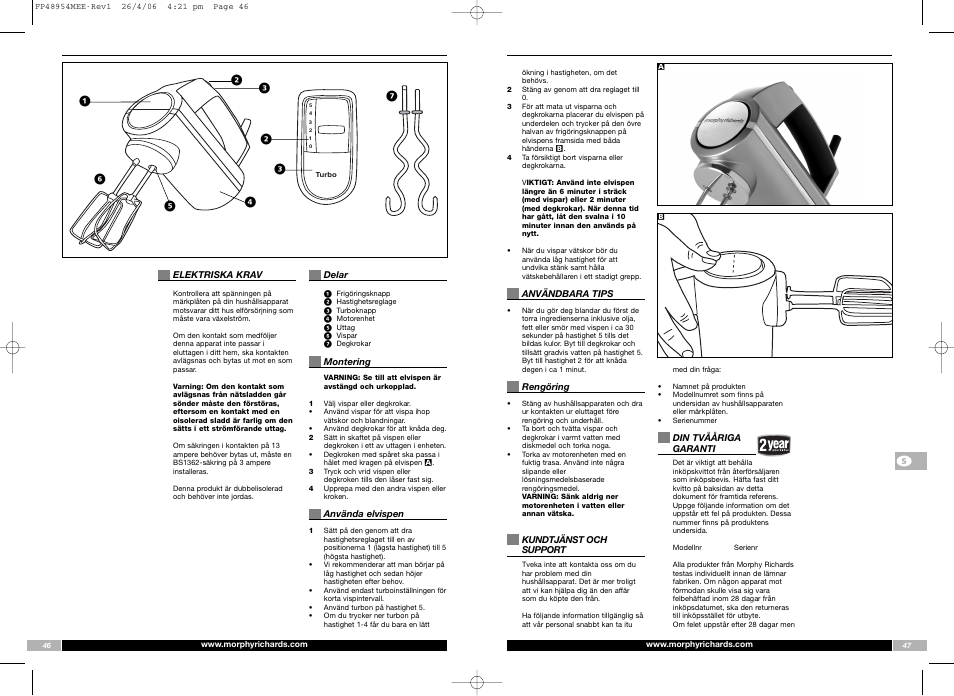 Morphy Richards FP48954MEE User Manual | Page 24 / 33