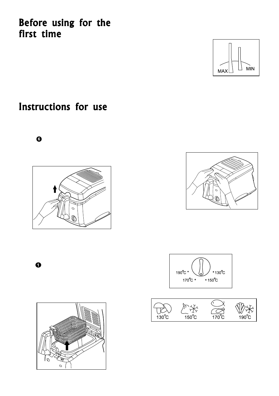 Instructions for use | Morphy Richards Compact Fryer User Manual | Page 4 / 8