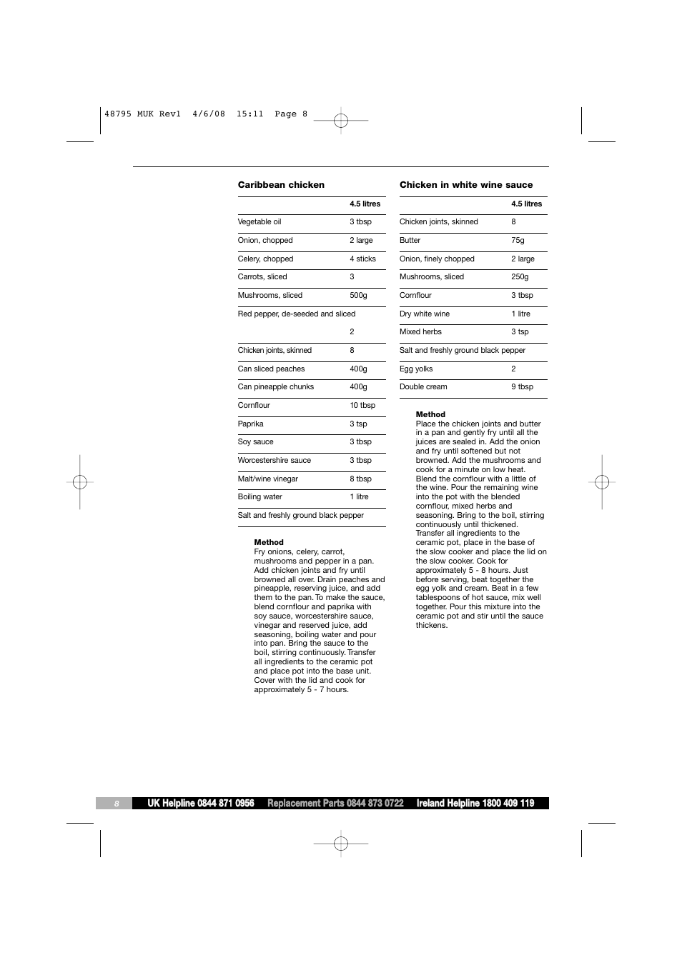 Morphy Richards 48795 User Manual | Page 8 / 20