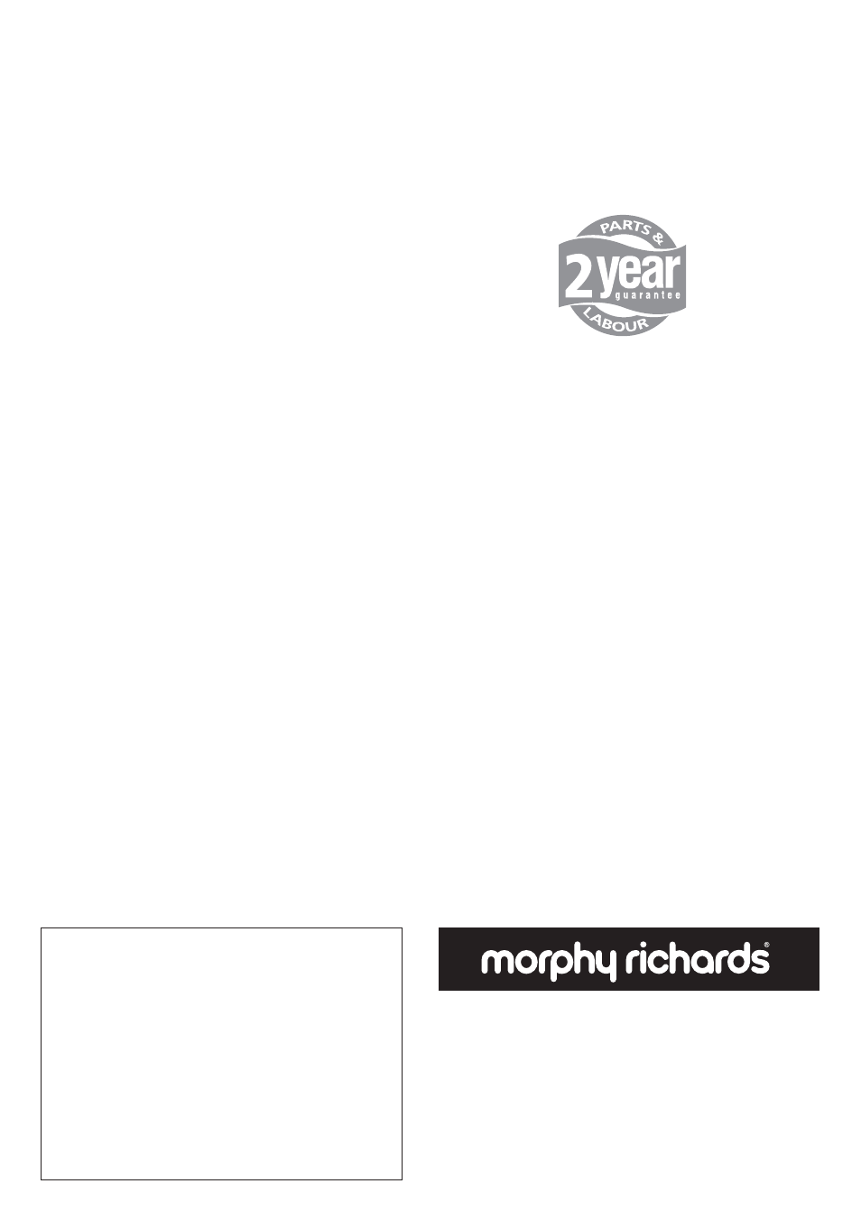 Morphy Richards Orb vacuum cleaner User Manual | Page 8 / 8