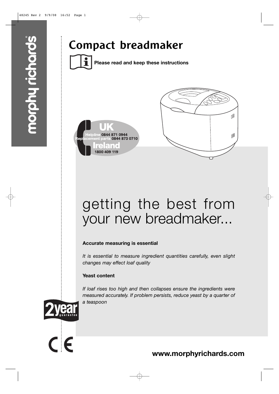 Morphy Richards 48245 User Manual | 26 pages