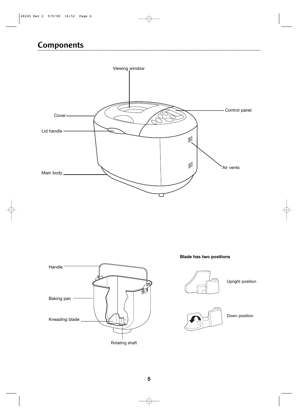 Components | Morphy Richards 48245 User Manual | Page 5 / 26