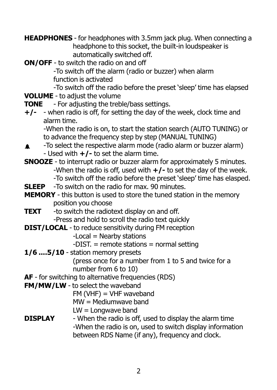 Controls | Morphy Richards 27005 User Manual | Page 3 / 16