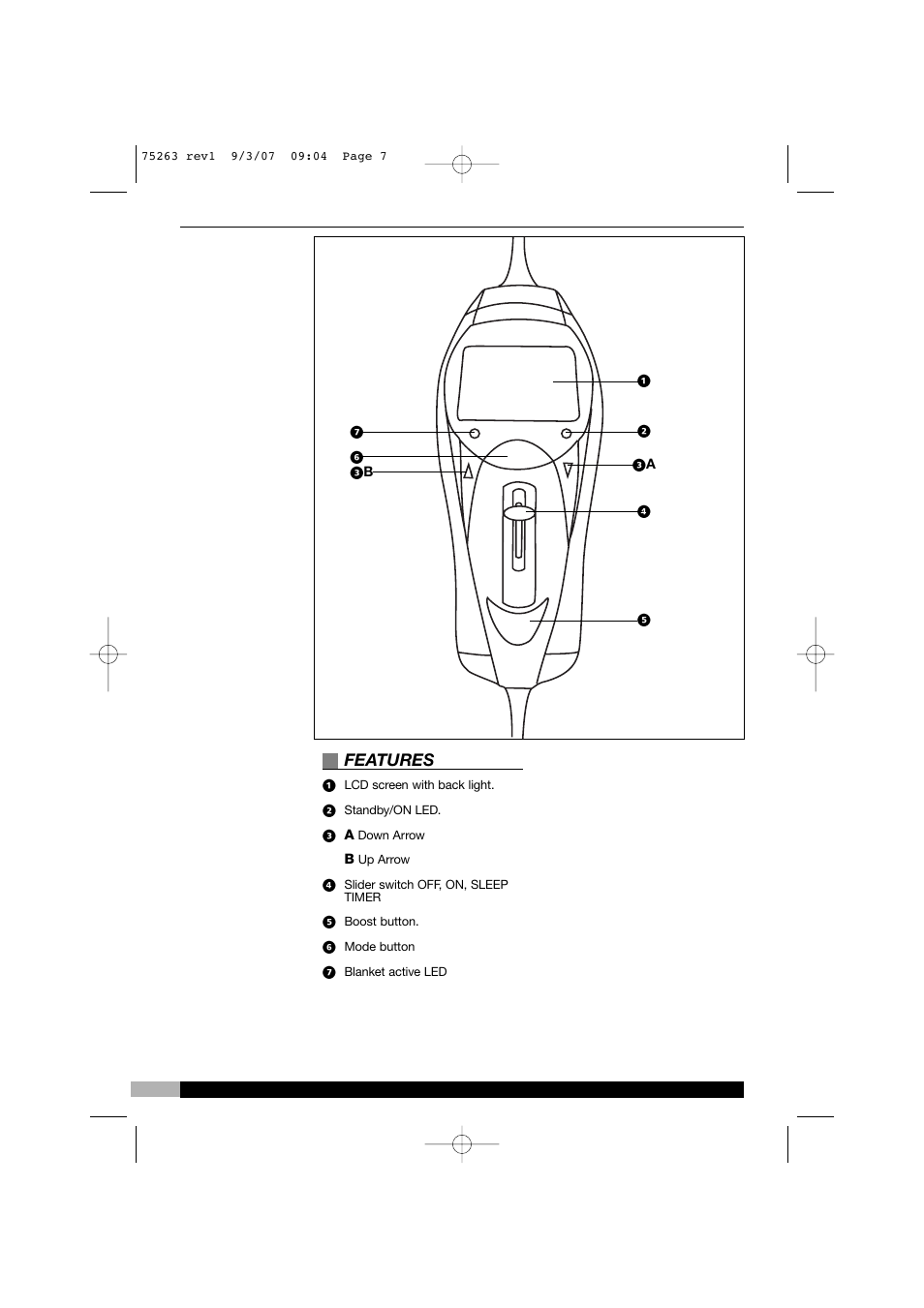 Features | Morphy Richards 75263 User Manual | Page 7 / 12