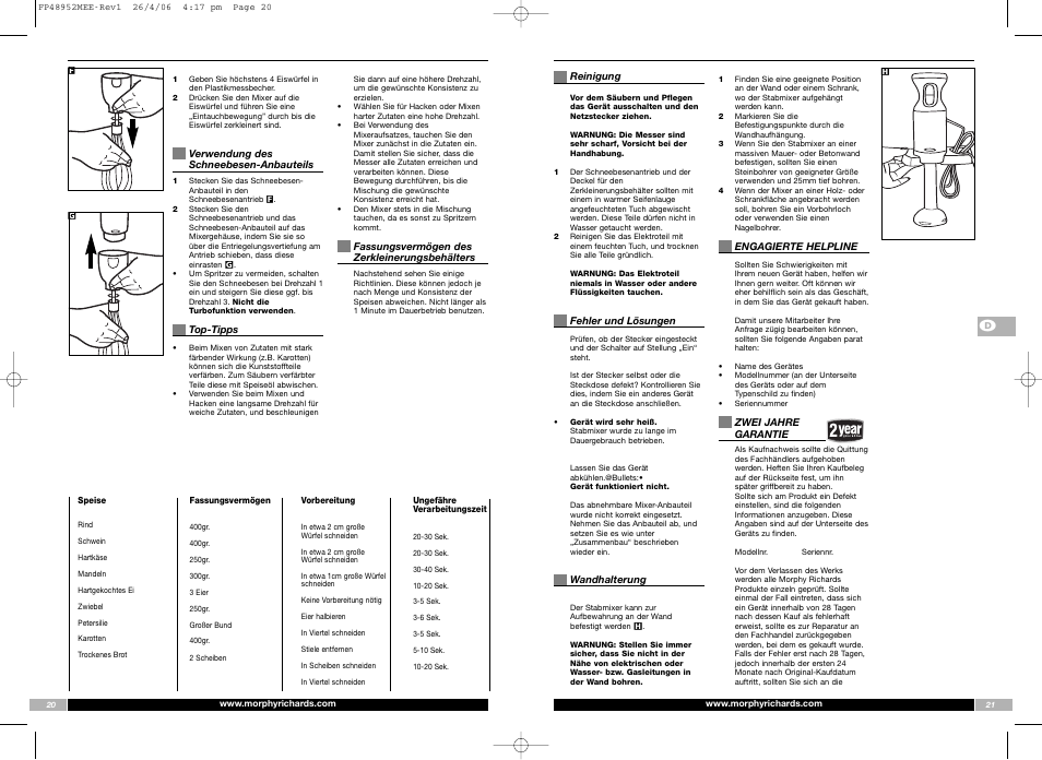 Morphy Richards FP48952MEE User Manual | Page 11 / 41