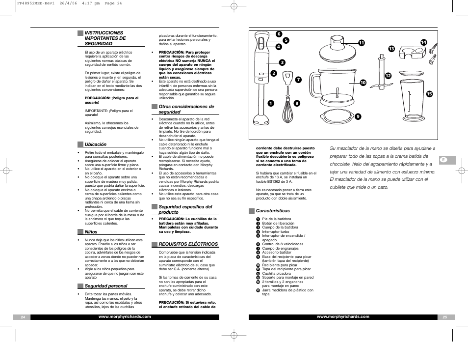 В к fi ⁄ fl б л | Morphy Richards FP48952MEE User Manual | Page 13 / 41