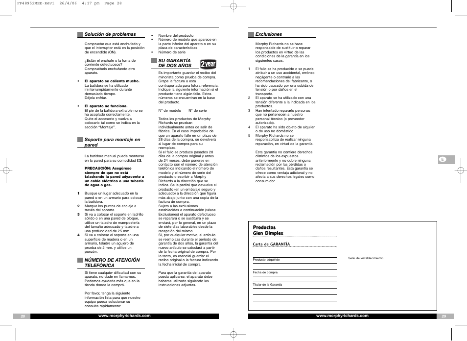 Morphy Richards FP48952MEE User Manual | Page 15 / 41