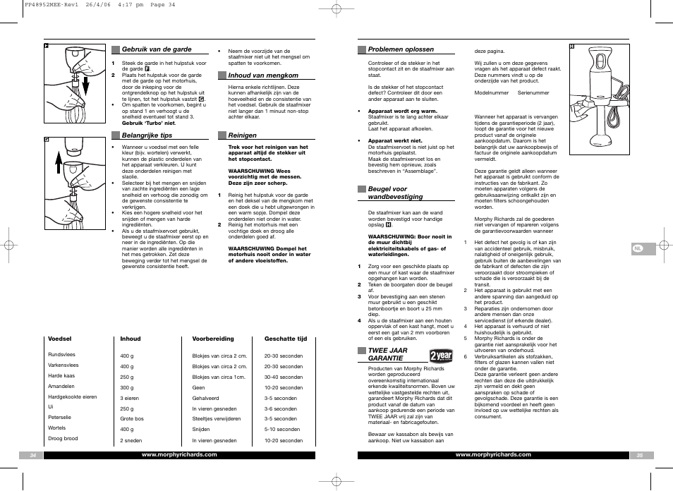 Morphy Richards FP48952MEE User Manual | Page 18 / 41