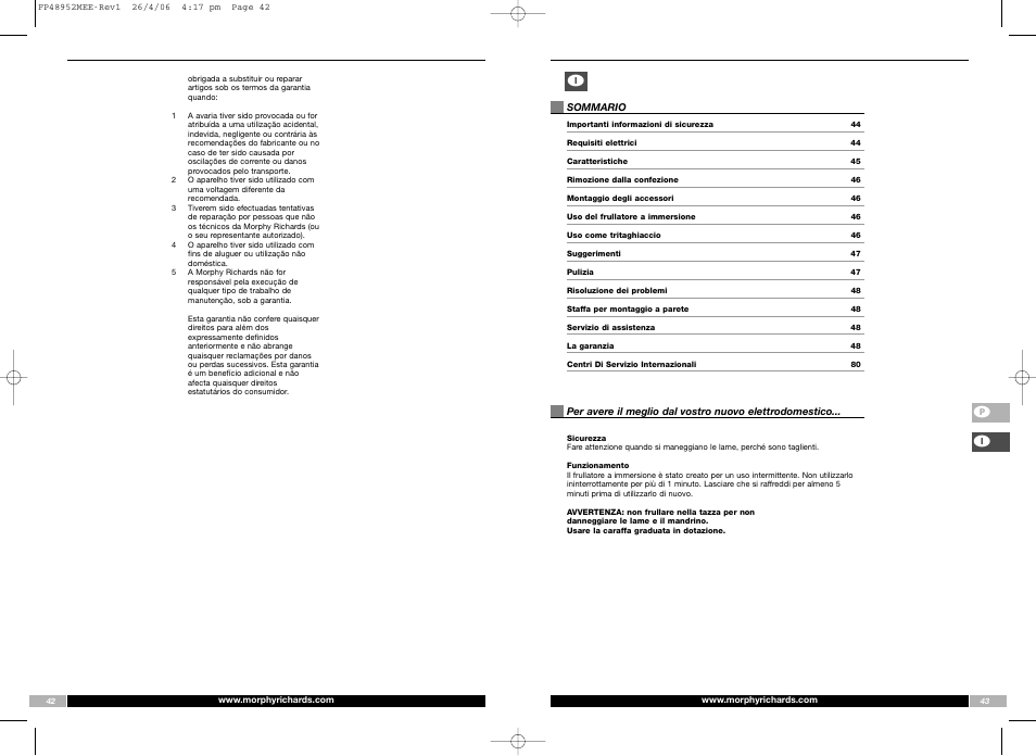 Morphy Richards FP48952MEE User Manual | Page 22 / 41