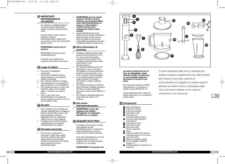 В к fi ⁄ fl б л | Morphy Richards FP48952MEE User Manual | Page 23 / 41