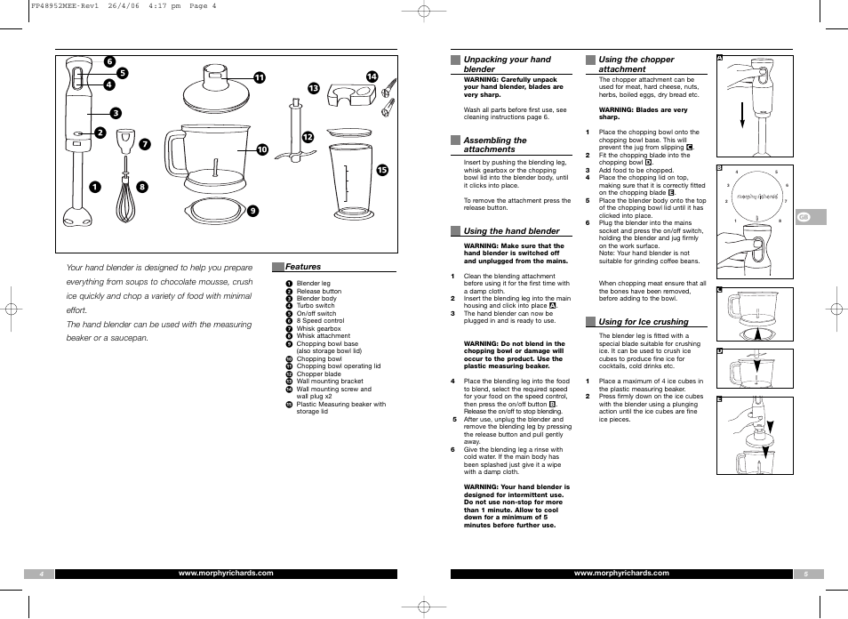 В к fi ⁄ fl б л | Morphy Richards FP48952MEE User Manual | Page 3 / 41