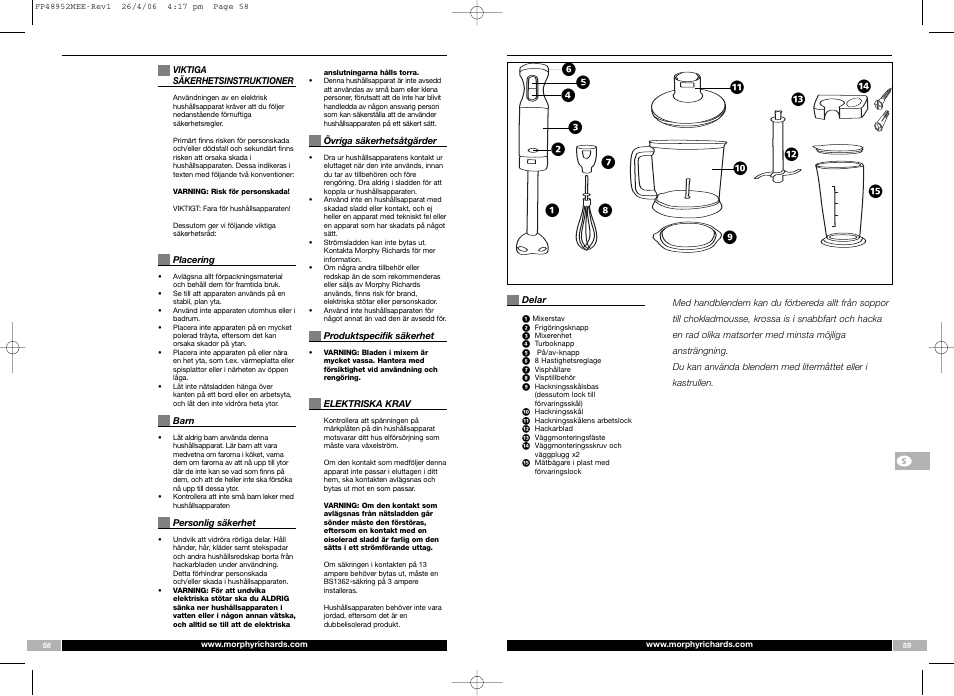 В к fi ⁄ fl б л | Morphy Richards FP48952MEE User Manual | Page 30 / 41