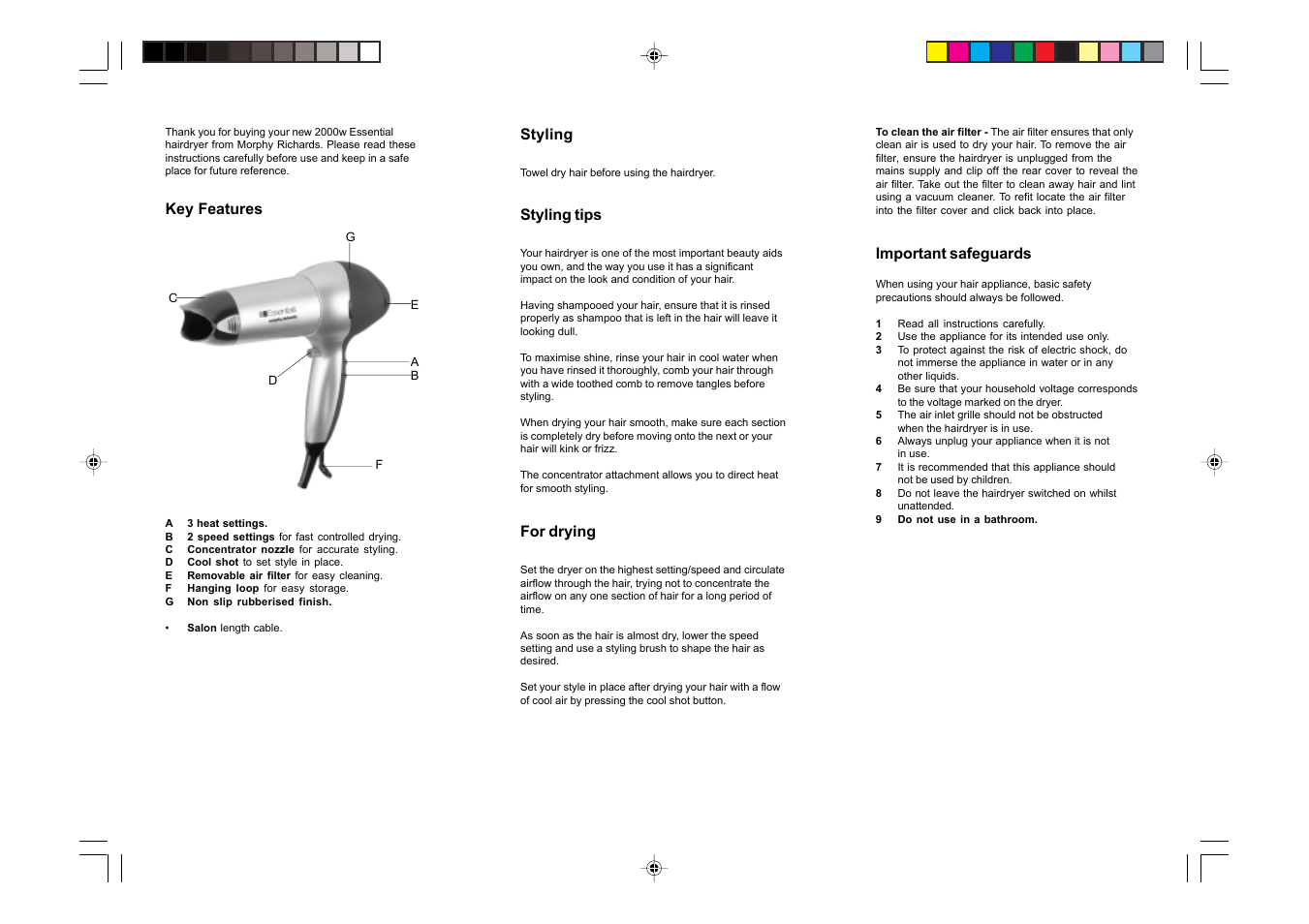 Morphy Richards 22037 User Manual | Page 6 / 6