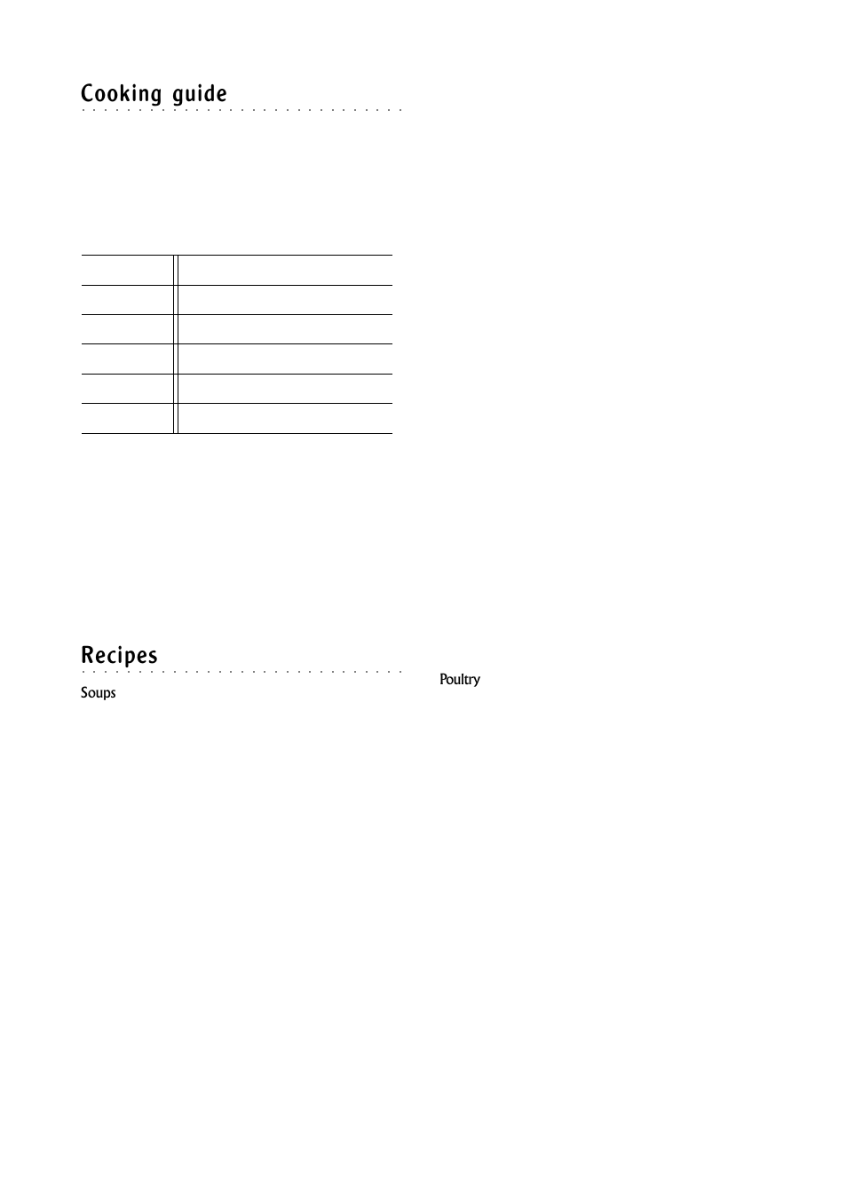 Cooking guide, Recipes | Morphy Richards Round slow cooker User Manual | Page 6 / 12