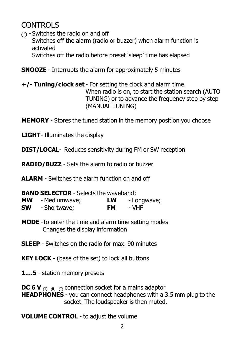 Controls | Morphy Richards 27004 User Manual | Page 3 / 12