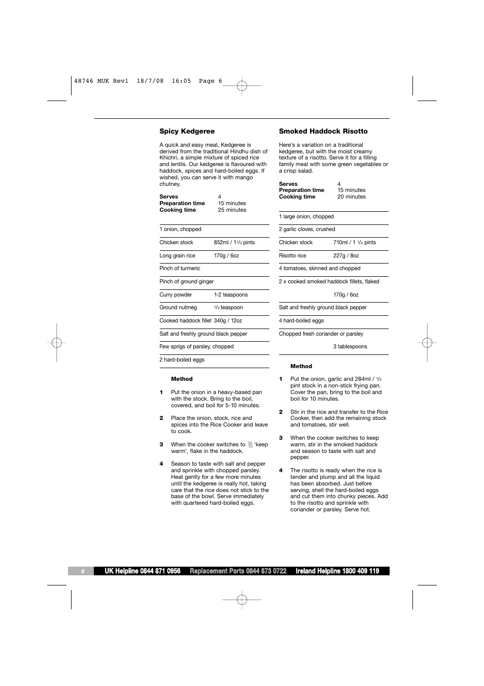 Morphy Richards 48746 User Manual | Page 6 / 10