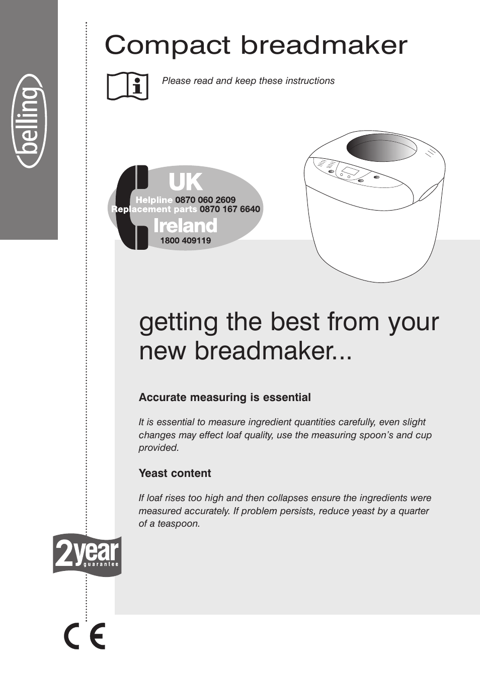 Morphy Richards Compact breadmaker User Manual | 26 pages