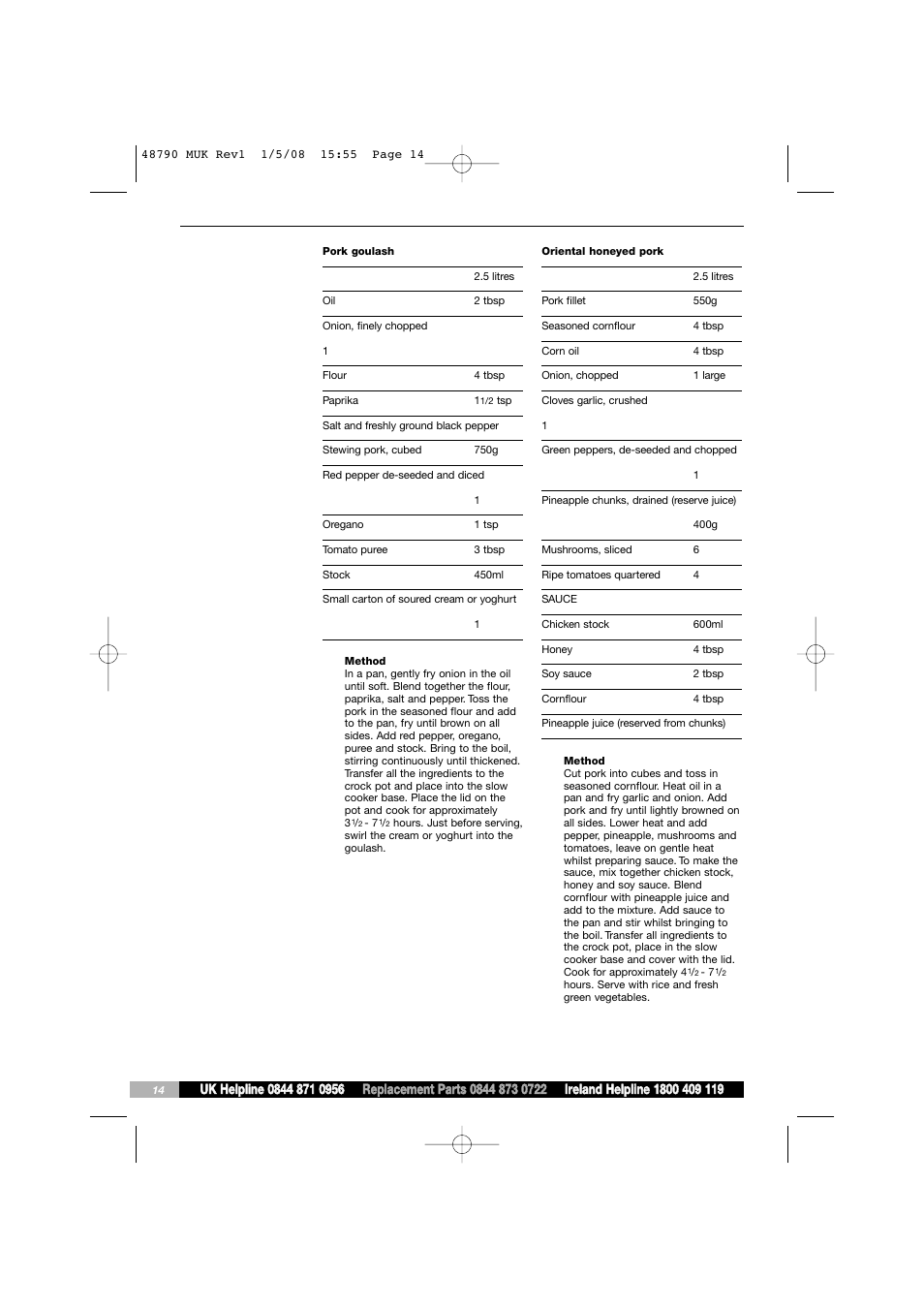 Morphy Richards 48790 User Manual | Page 14 / 20