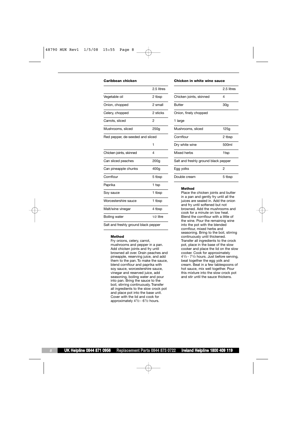 Morphy Richards 48790 User Manual | Page 8 / 20