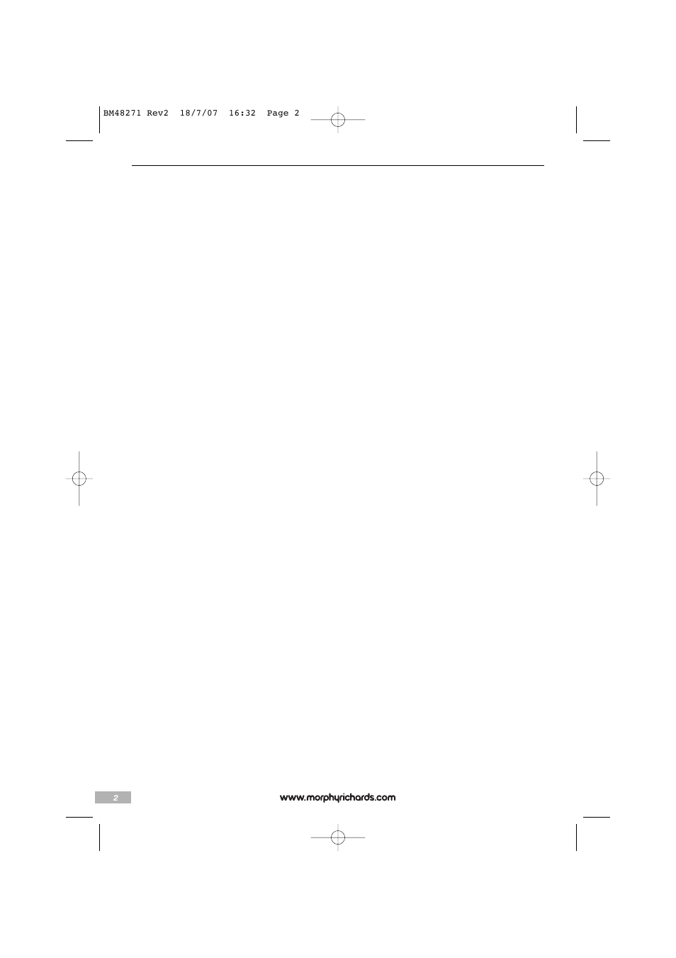 Morphy Richards BM48271 User Manual | Page 2 / 40
