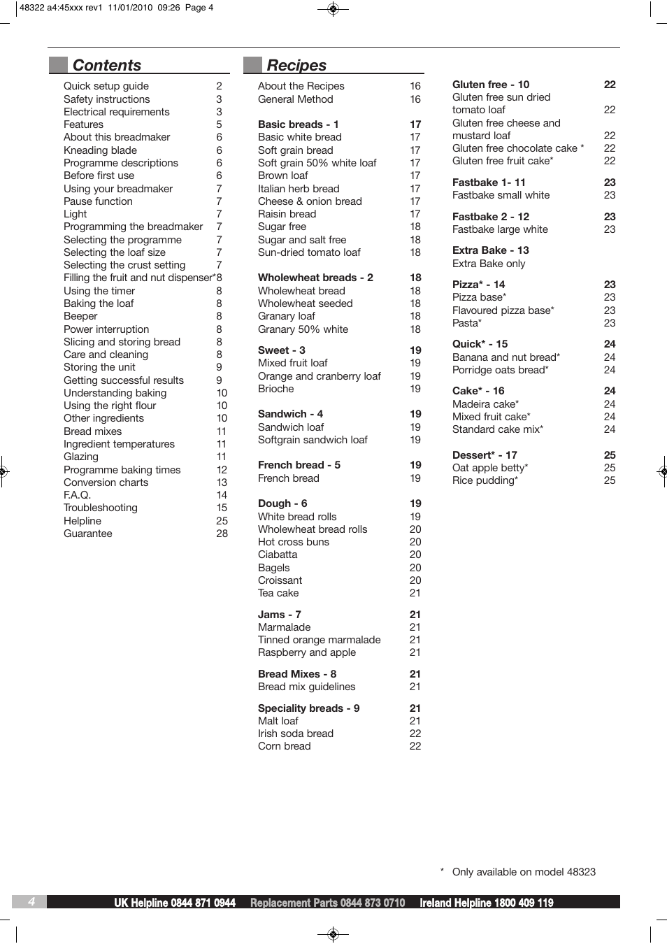 Morphy Richards BM48322 User Manual | Page 4 / 28