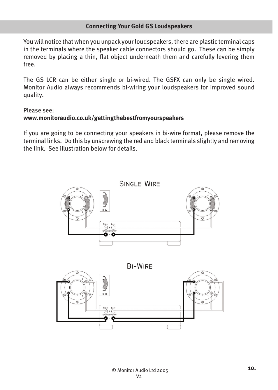 Monitor Audio GOLD SIGNATURE GS FX User Manual | Page 12 / 16