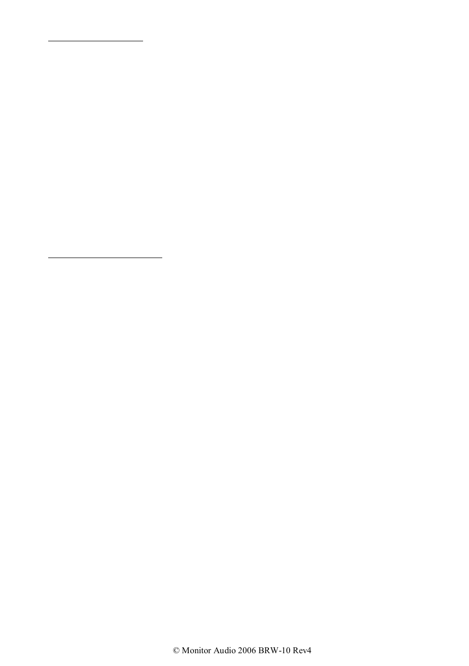 Data protection, Owner information | Monitor Audio BRW-10 User Manual | Page 13 / 13