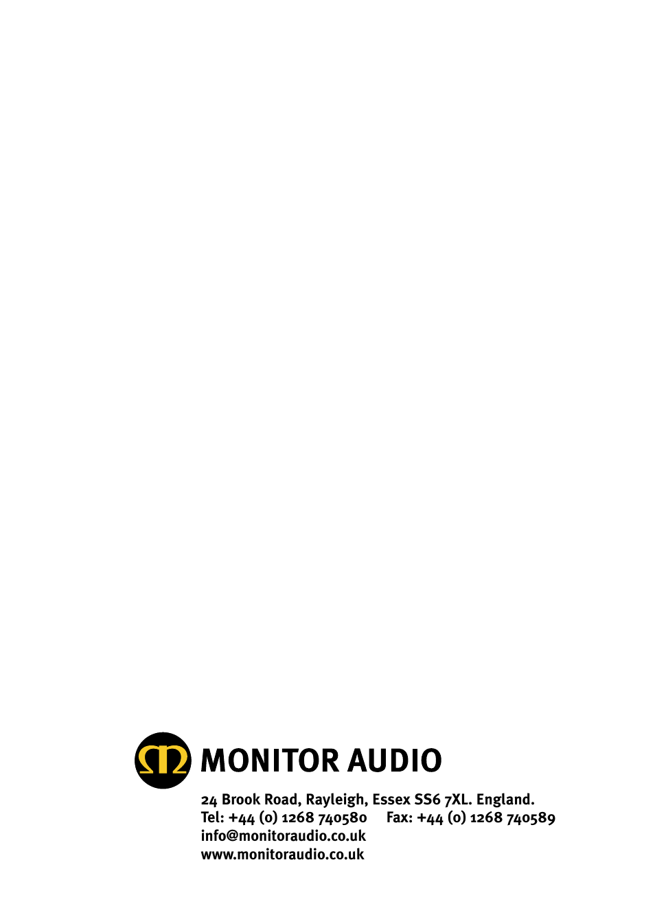 Monitor Audio GR10 User Manual | Page 17 / 18