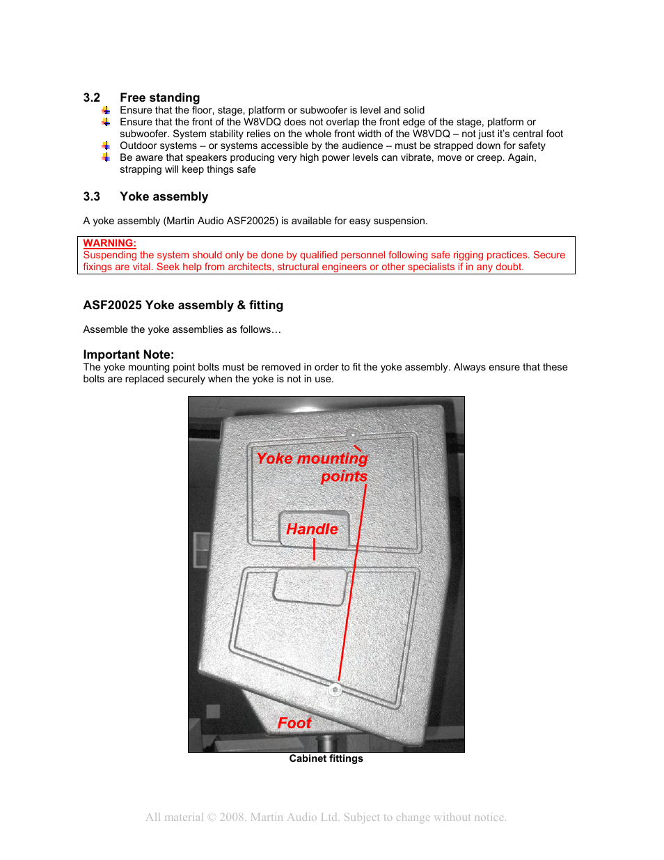 Martin Audio W8VDQ User Manual | Page 4 / 12