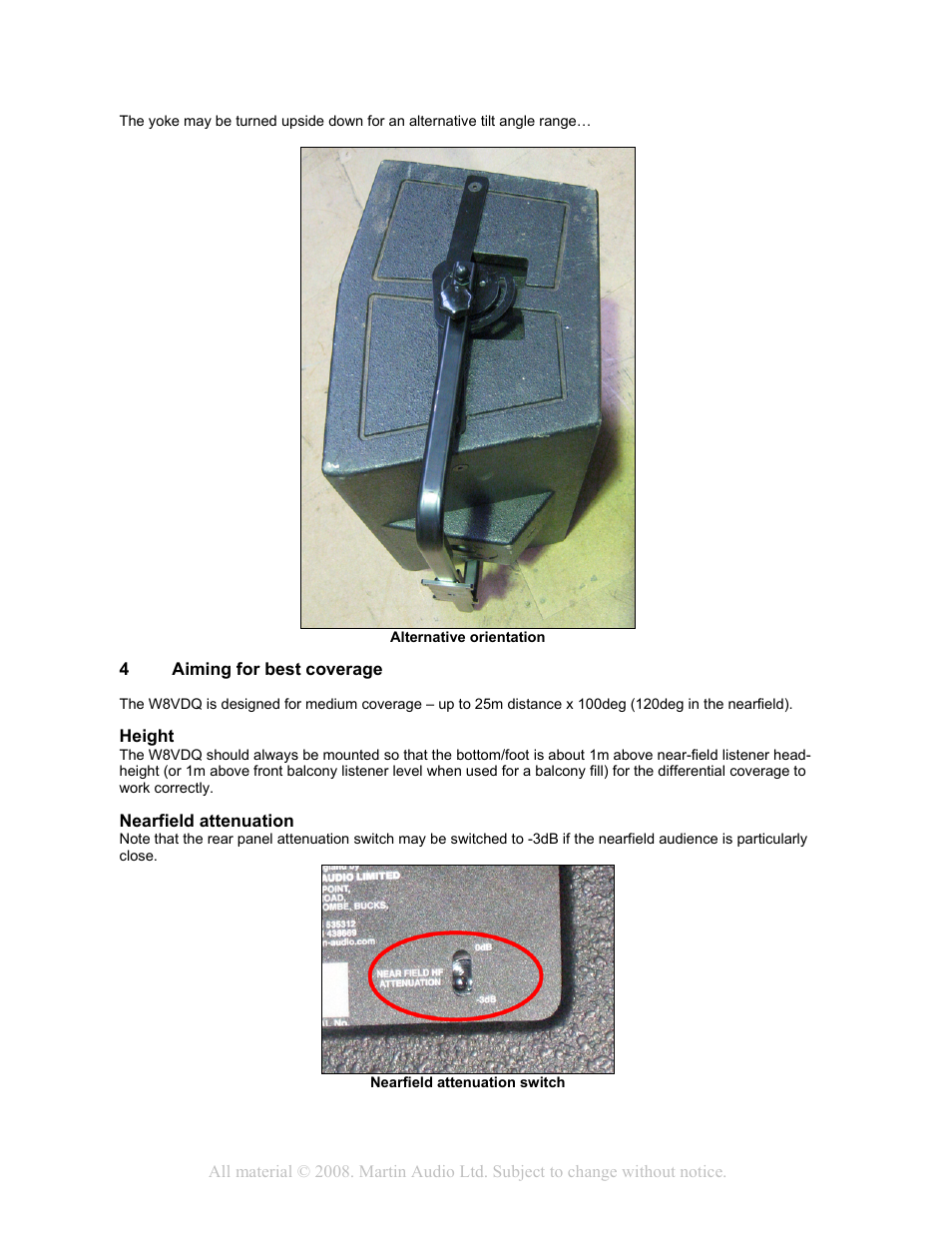 Martin Audio W8VDQ User Manual | Page 7 / 12