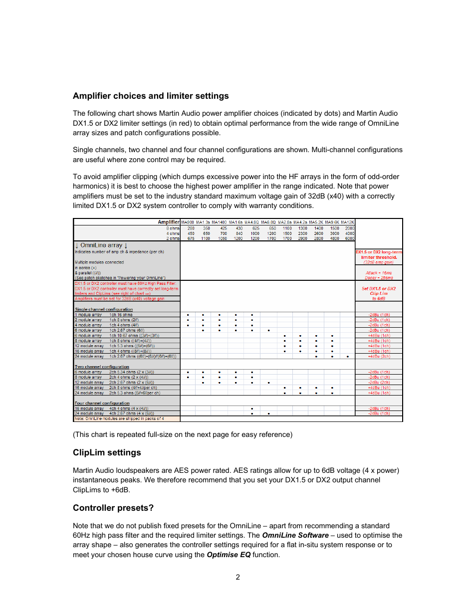 Martin Audio OmniLine Portable Speaker User Manual | Page 3 / 15