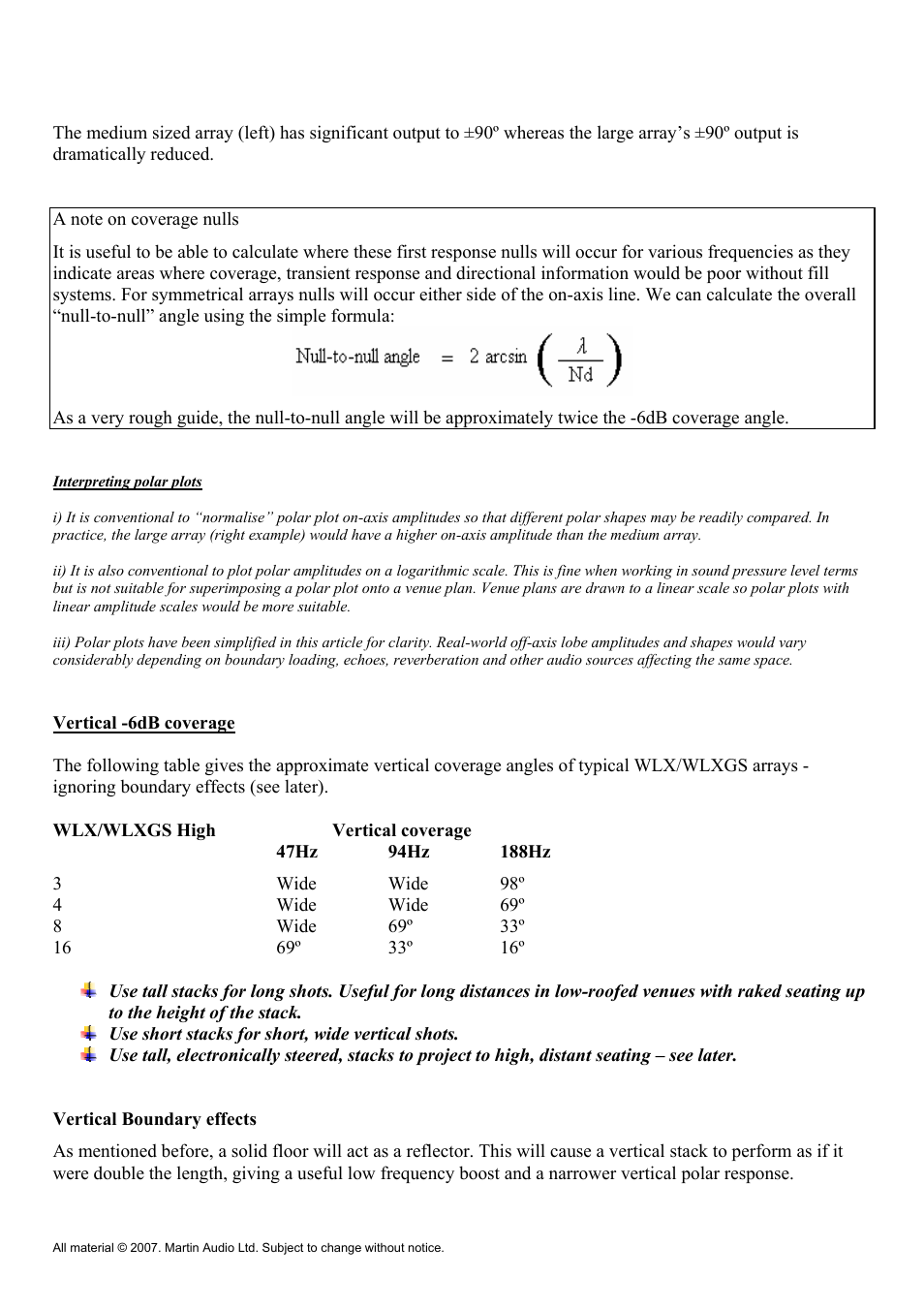 Martin Audio WLX User Manual | Page 18 / 33