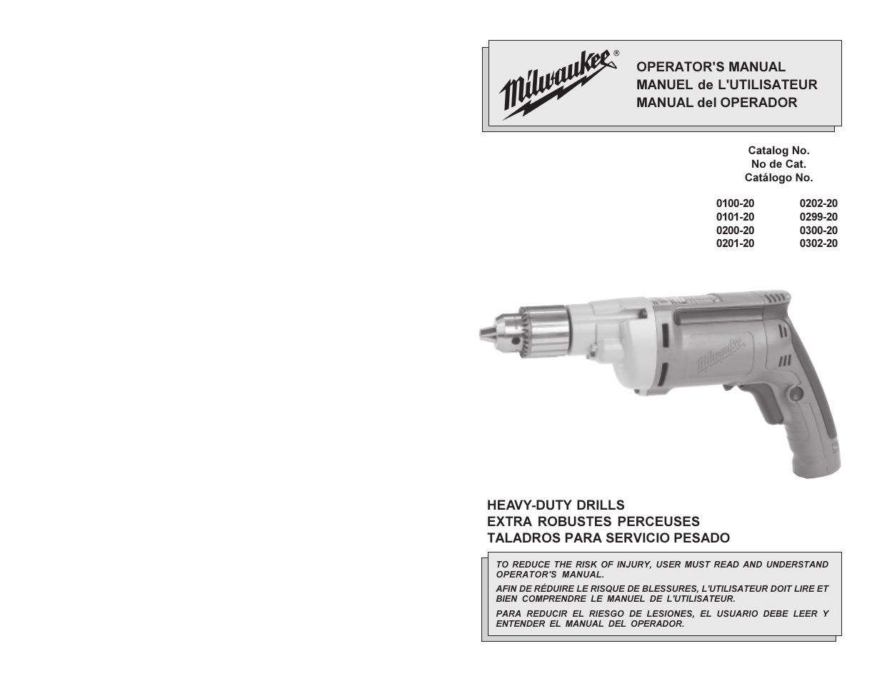 Milwaukee 0300-20 User Manual | 25 pages