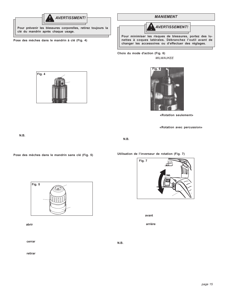 Milwaukee 5374-1 User Manual | Page 15 / 28
