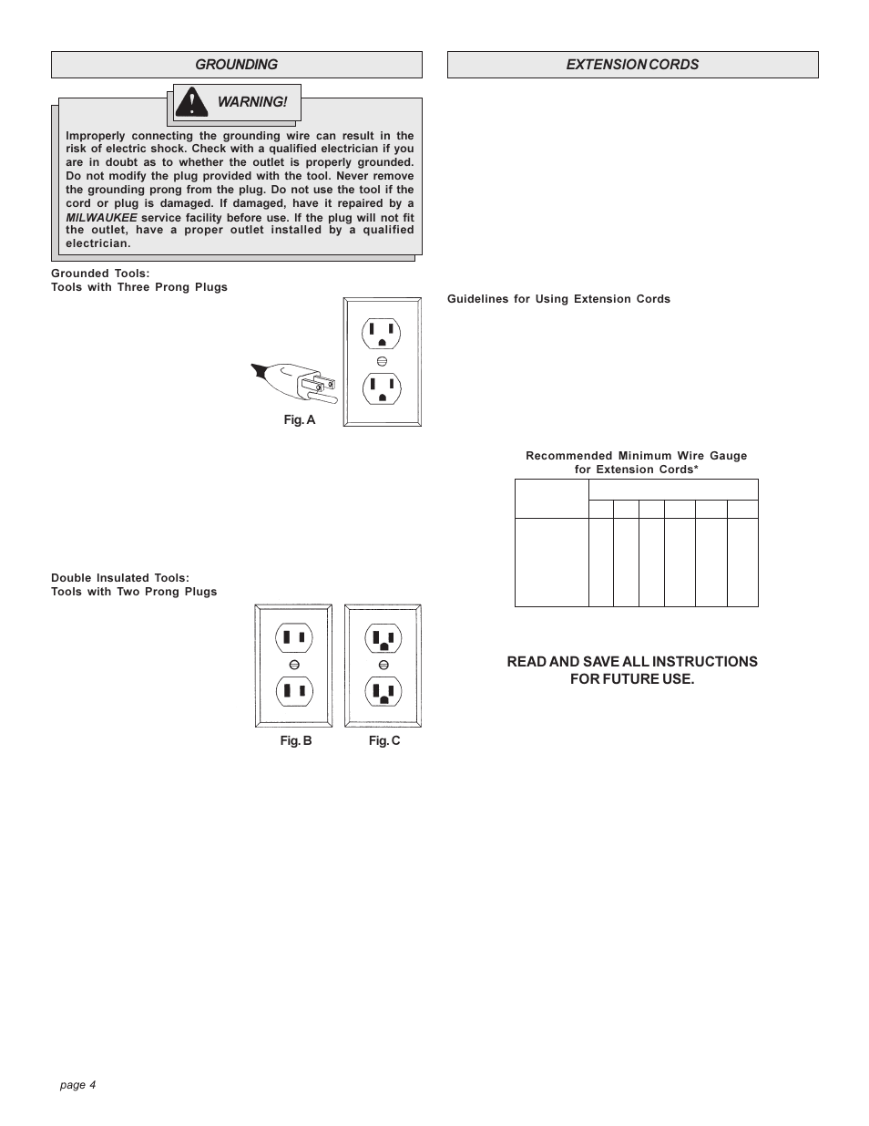 Milwaukee 5374-1 User Manual | Page 4 / 28